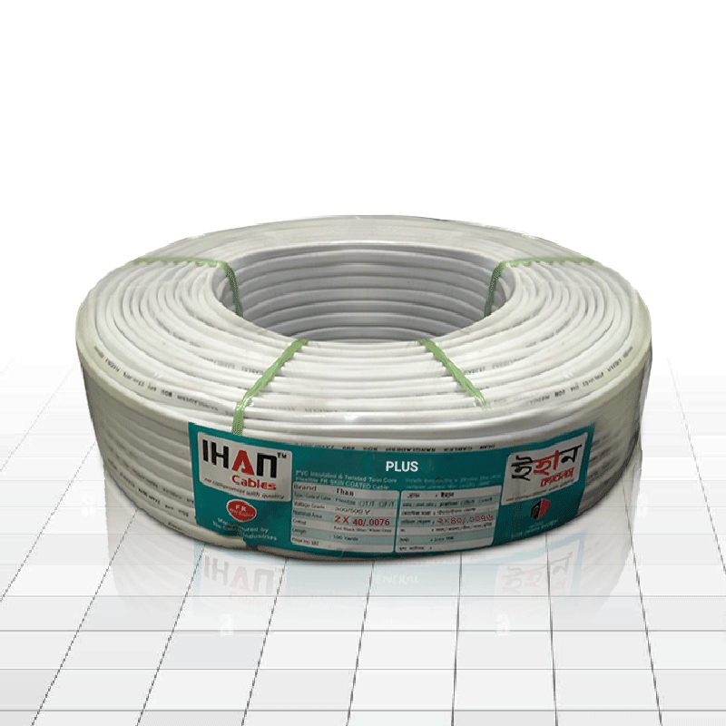 Ihan 2x40/76 2 Core Round Electric Cable Plus (ABYC-14087)