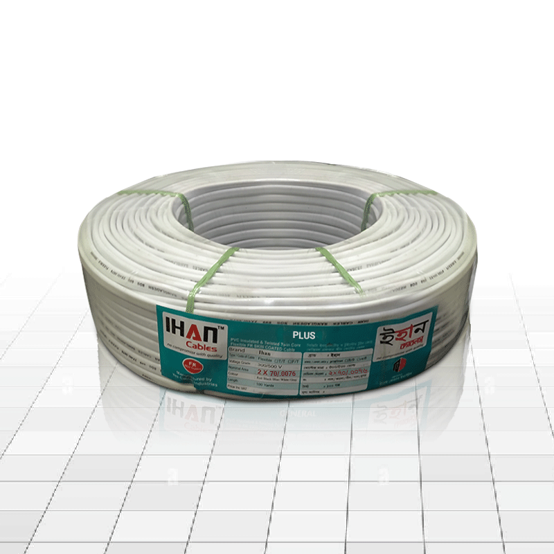 Ihan 2x70/76 2 Core Round Electric Cable Plus (ABYC-14091)