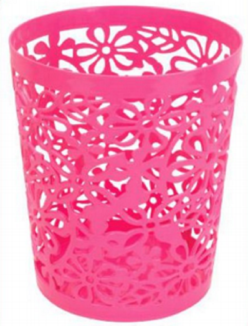 Paper Basket Flower Black-TEL