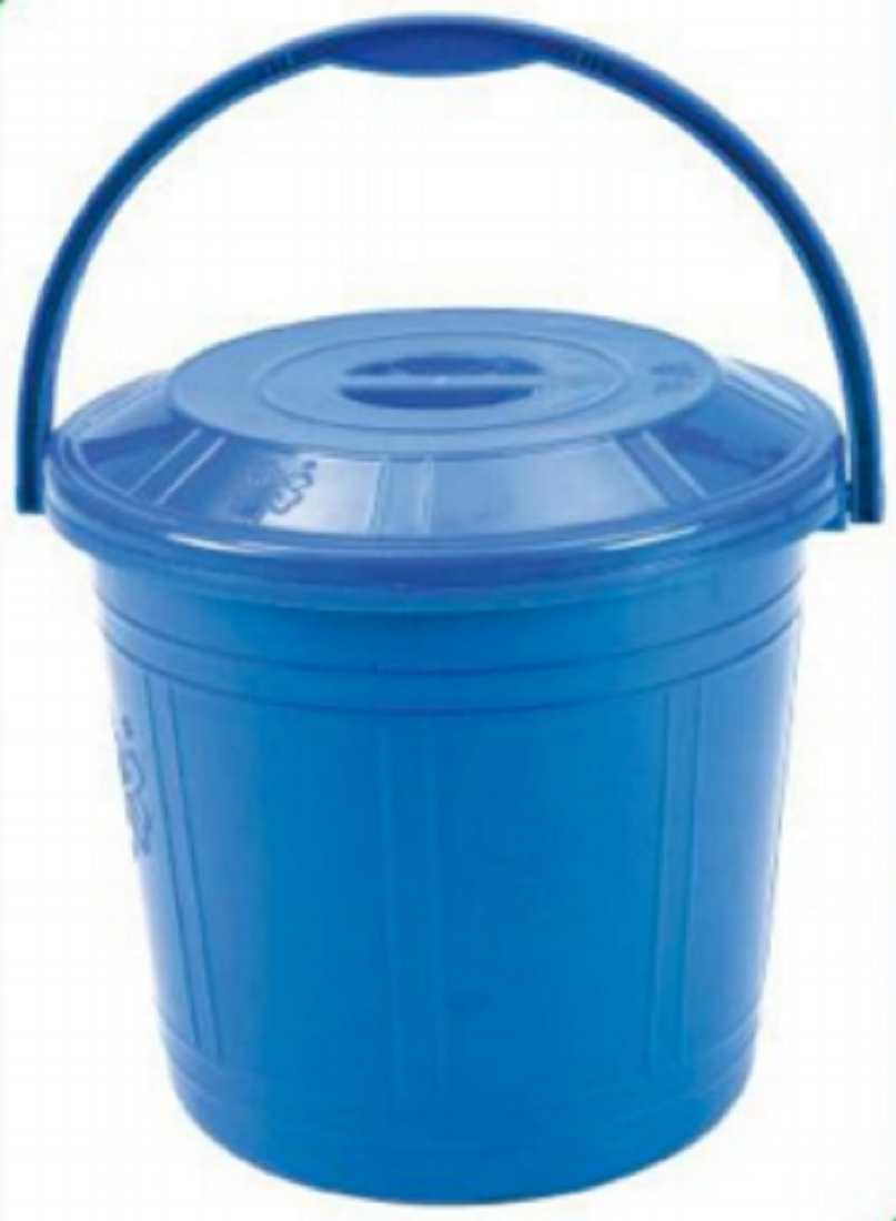 Classic Bucket 8L Blue With Lid-TEL