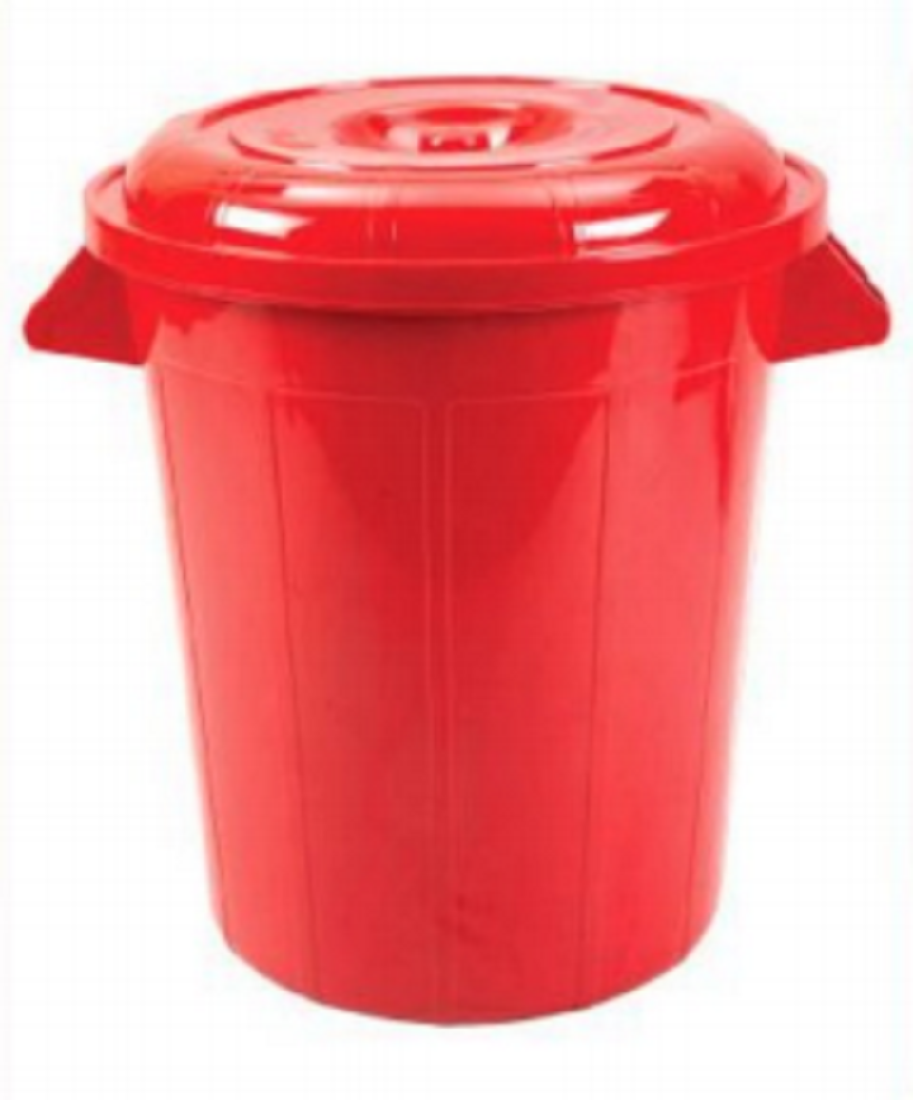 Drum Bucket 40L Red With Lid-TEL