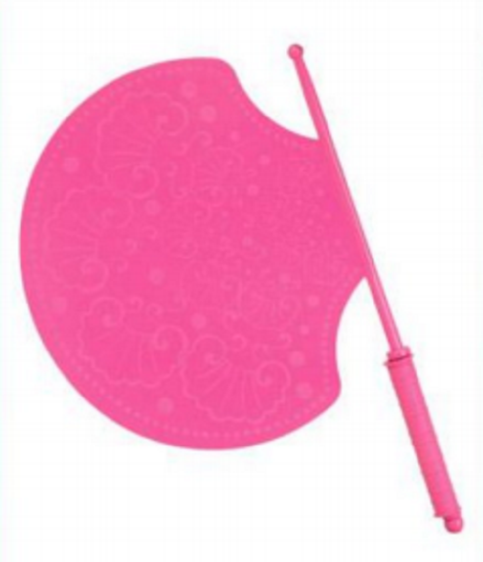 Design Hand Fan Pink-TEL