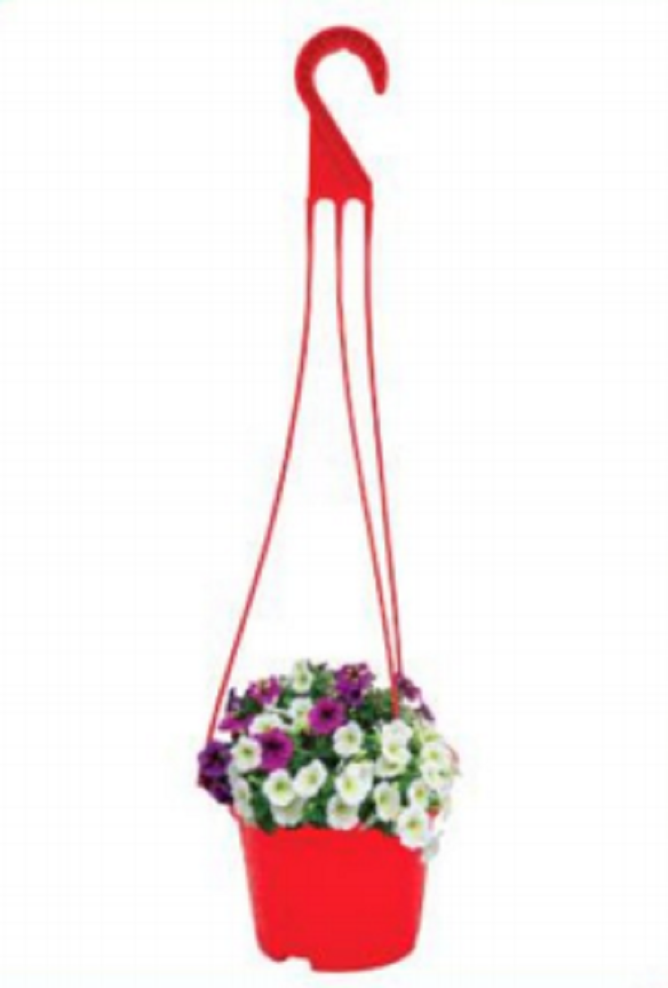 Hanging Flower Tub Small 6"-Brown-TEL