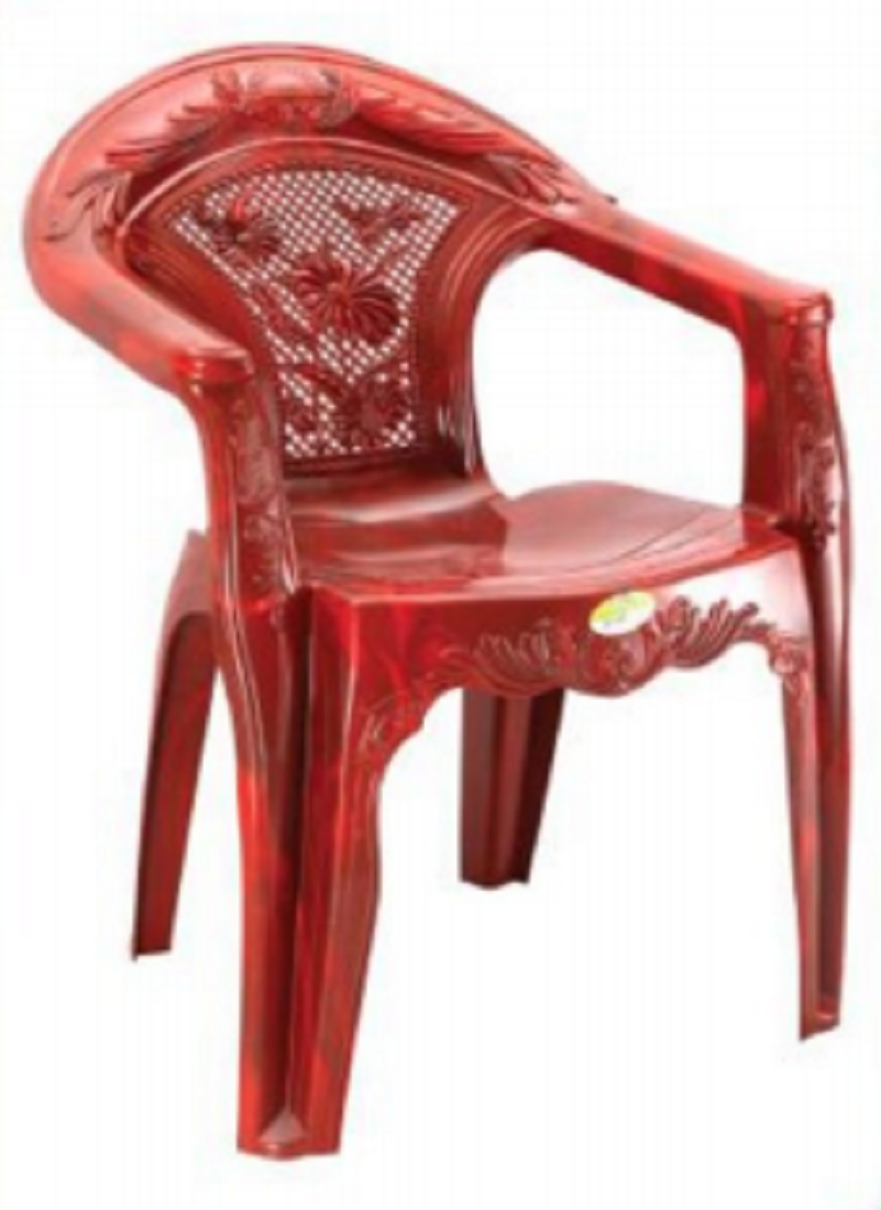 Garden Chair with Arm (Flower)  Rose Wood-TEL