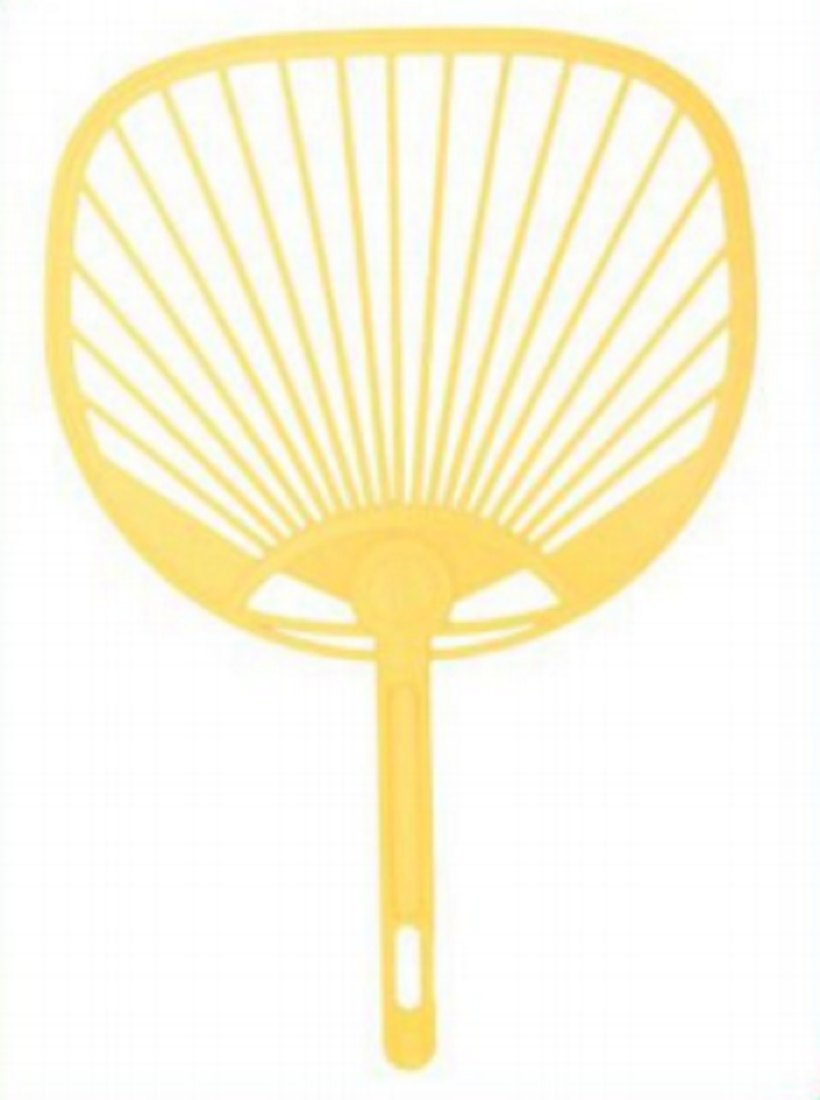 Net Hand Fan Red -TEL