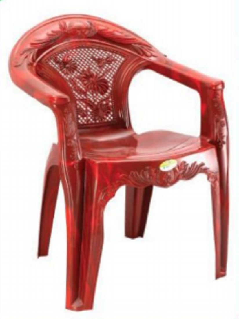 Elegant Chair With Arm R/W (Flower) -TEL