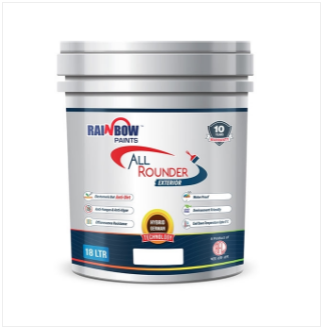 Rainbow All Round Exterior Emulsion Paint White 3.64 Liter