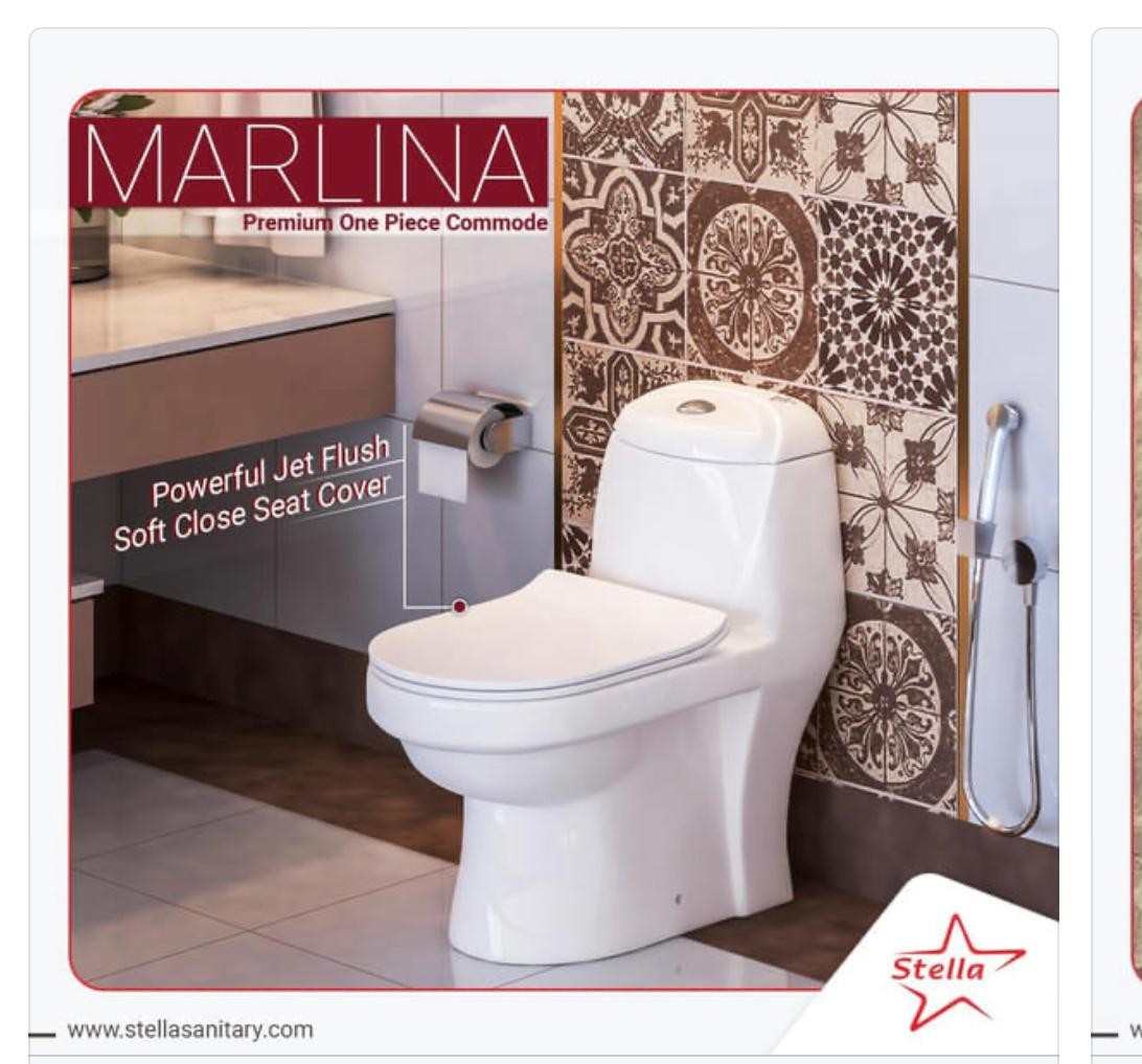 Stella Marlina Premium One Piece Commode (Code-2301)