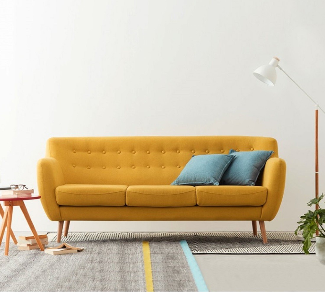 Modern Design Fabric Sofa with Wooden Leg for Living Room furniture