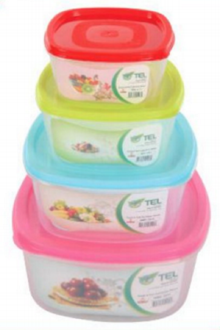 Fresh & Fair Container (4pcs Set) Assorted-TEL