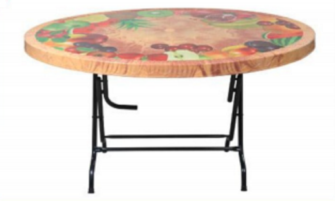 6 Seated Deluxe Table-Print Sandal Wood (S/L)-TEL