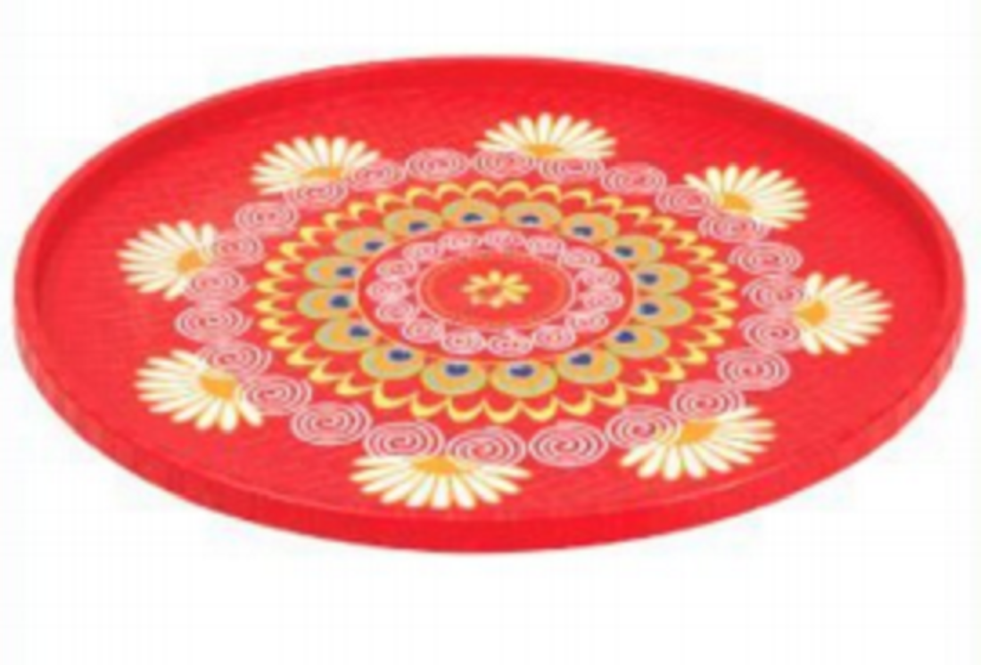 Plastic Dala Blue Printed -TEL/ Printed