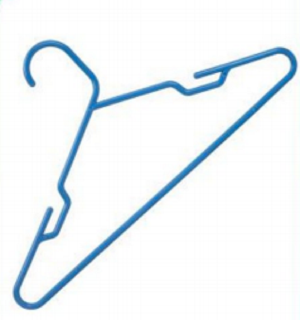 Shirt Hanger-42cm Blue -TEL