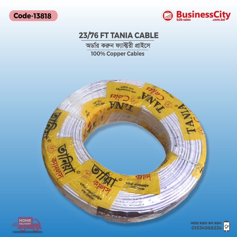23/76 FT White TANIA CABLE CODE: AAAJ 13818