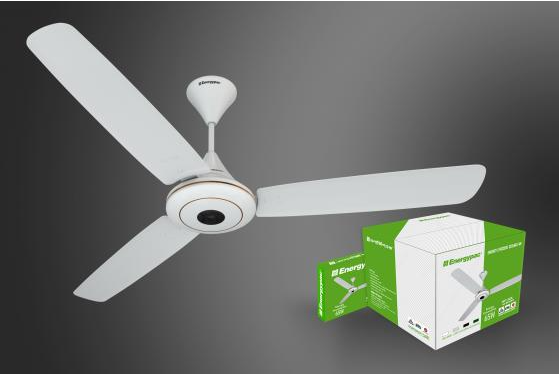 CEILING FAN Delux 48" Crescent White