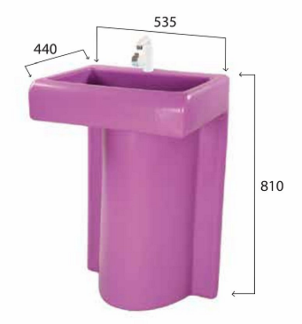Wash Basin With Plastic Fittings