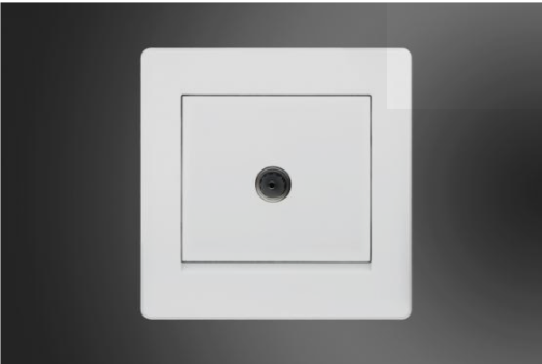 TV Socket-White (MGS2021/W)