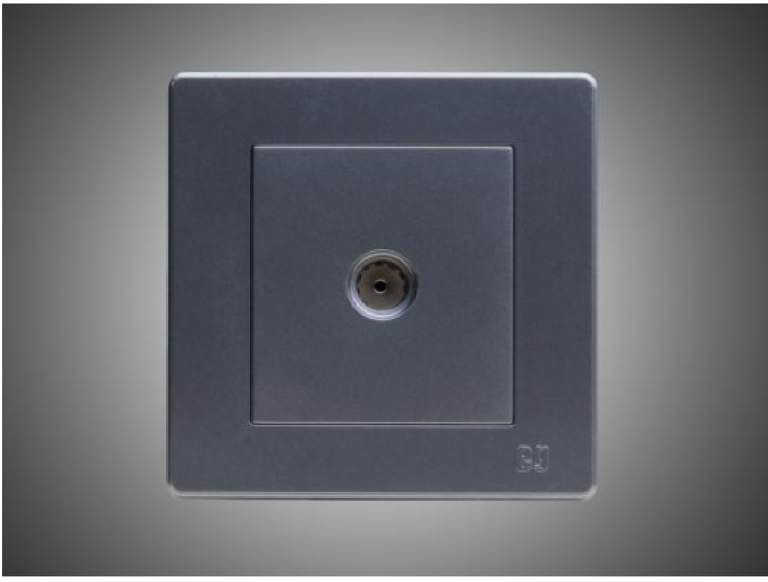 TV Socket-Dark Silver (MGS2021/G)
