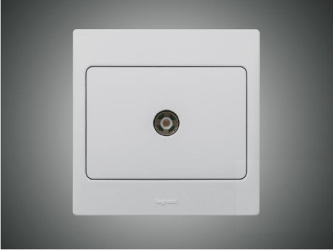 TV Socket Dark Silver (283551)