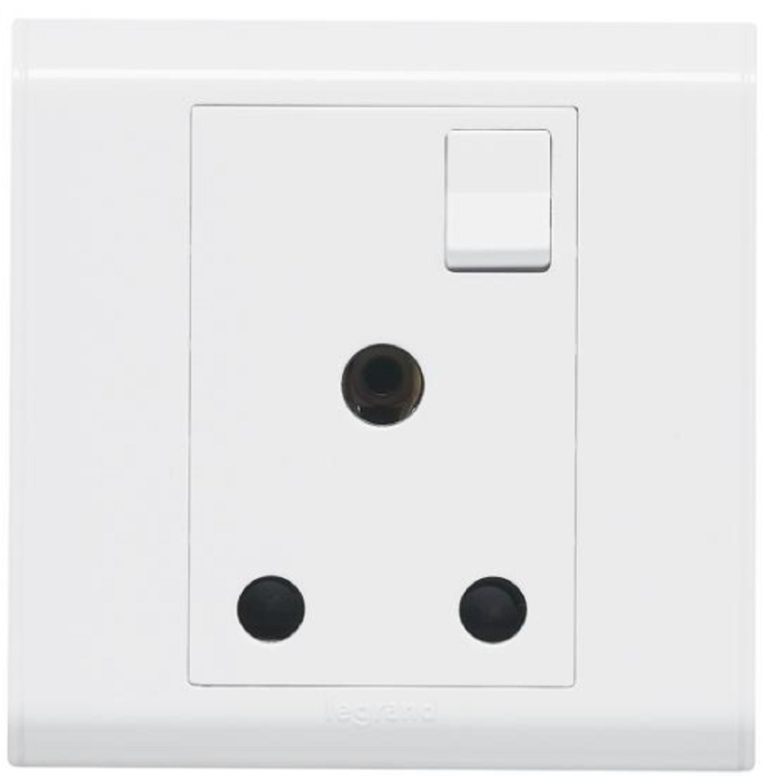 15A 3 Pin Socket+Switch-Belanko