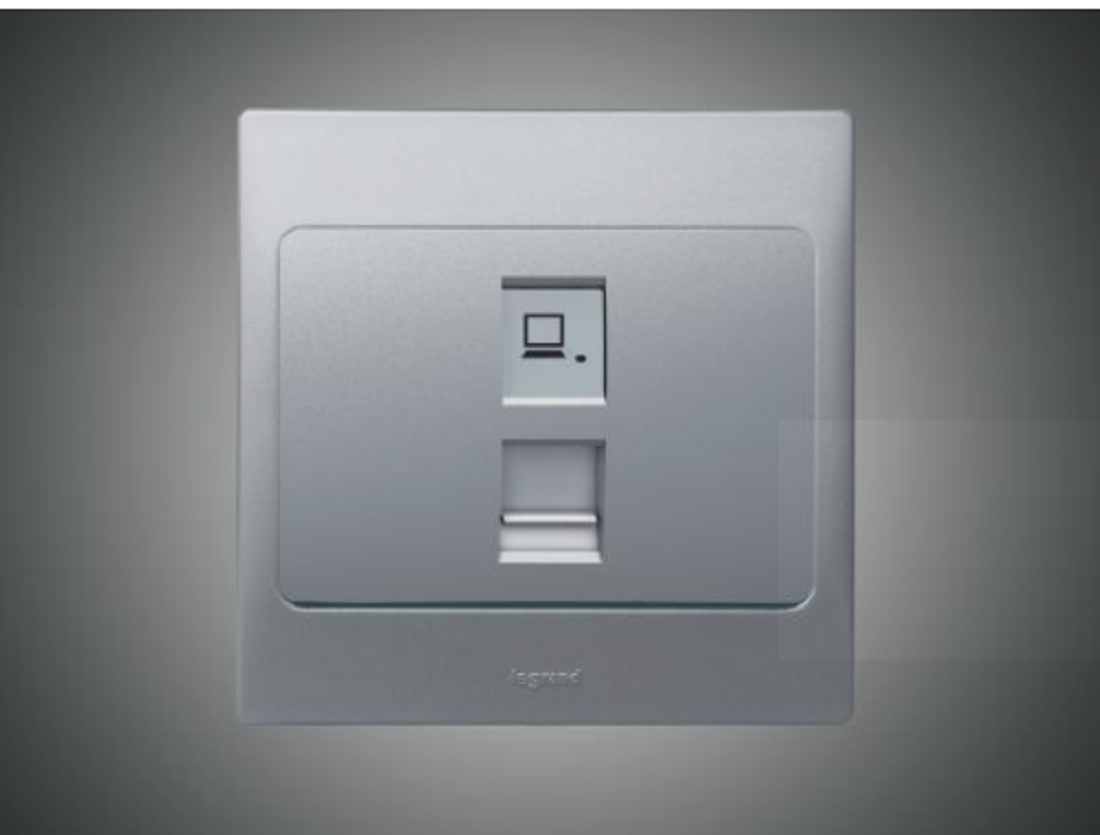 Data Socket RJ-45 Silver (283161)