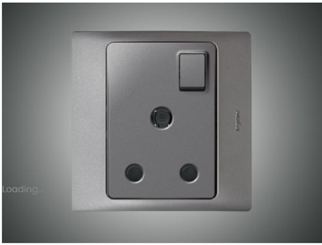 15A 3Pin Socket+Switch Neon (283529)