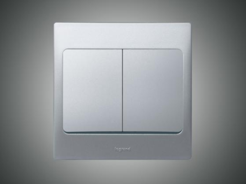 2 Gang 2 Way Switch-Silver (MGS3004/S)