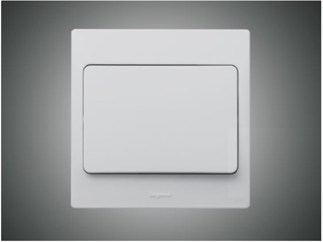 1 Gang 1 Way Switch Mallia White (281000)