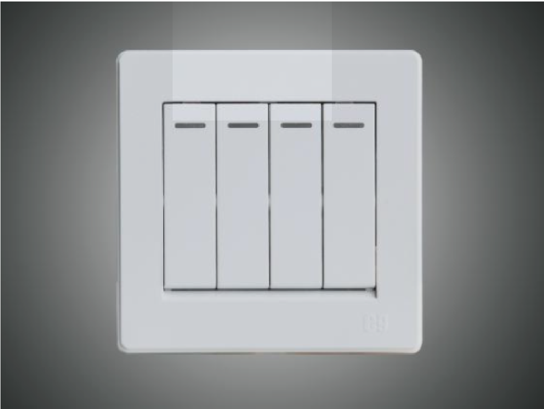 4 Gang 1 Way Switch-White (MGS2036/W)