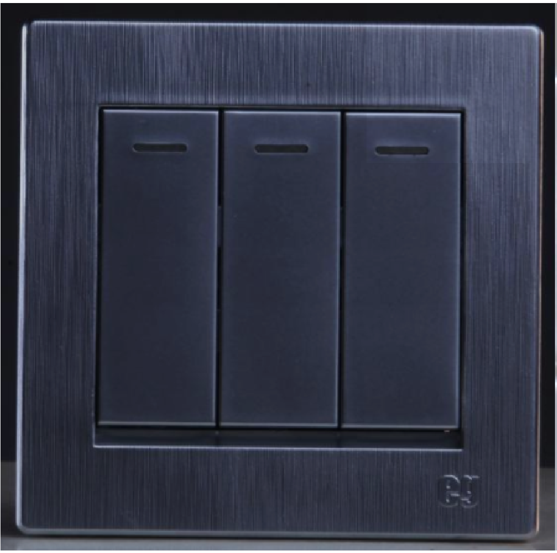 3 Gang 1 Way Switch-Silver (MGS3005/S)