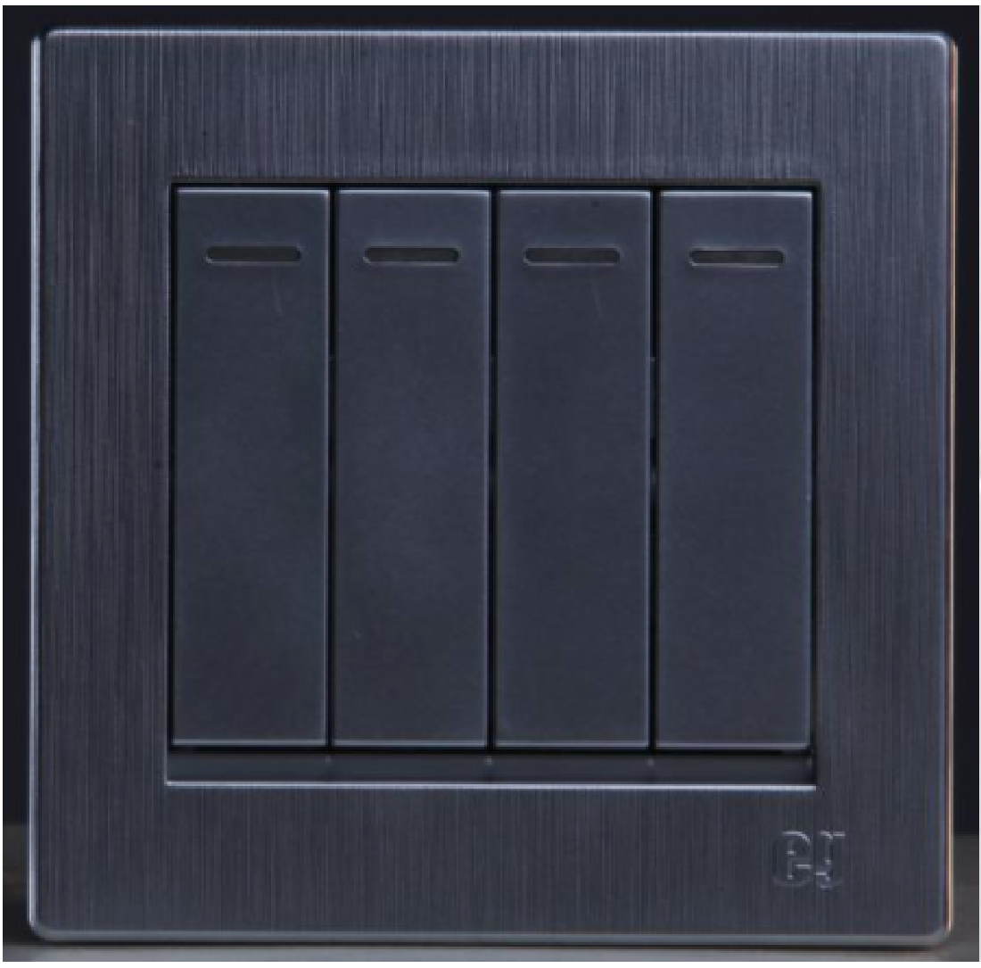 4 Gang 1 Way Switch-Dark Silver (MGS2036/G)