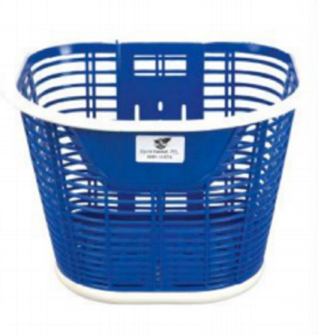 Cycle Basket Blue+White -TEL