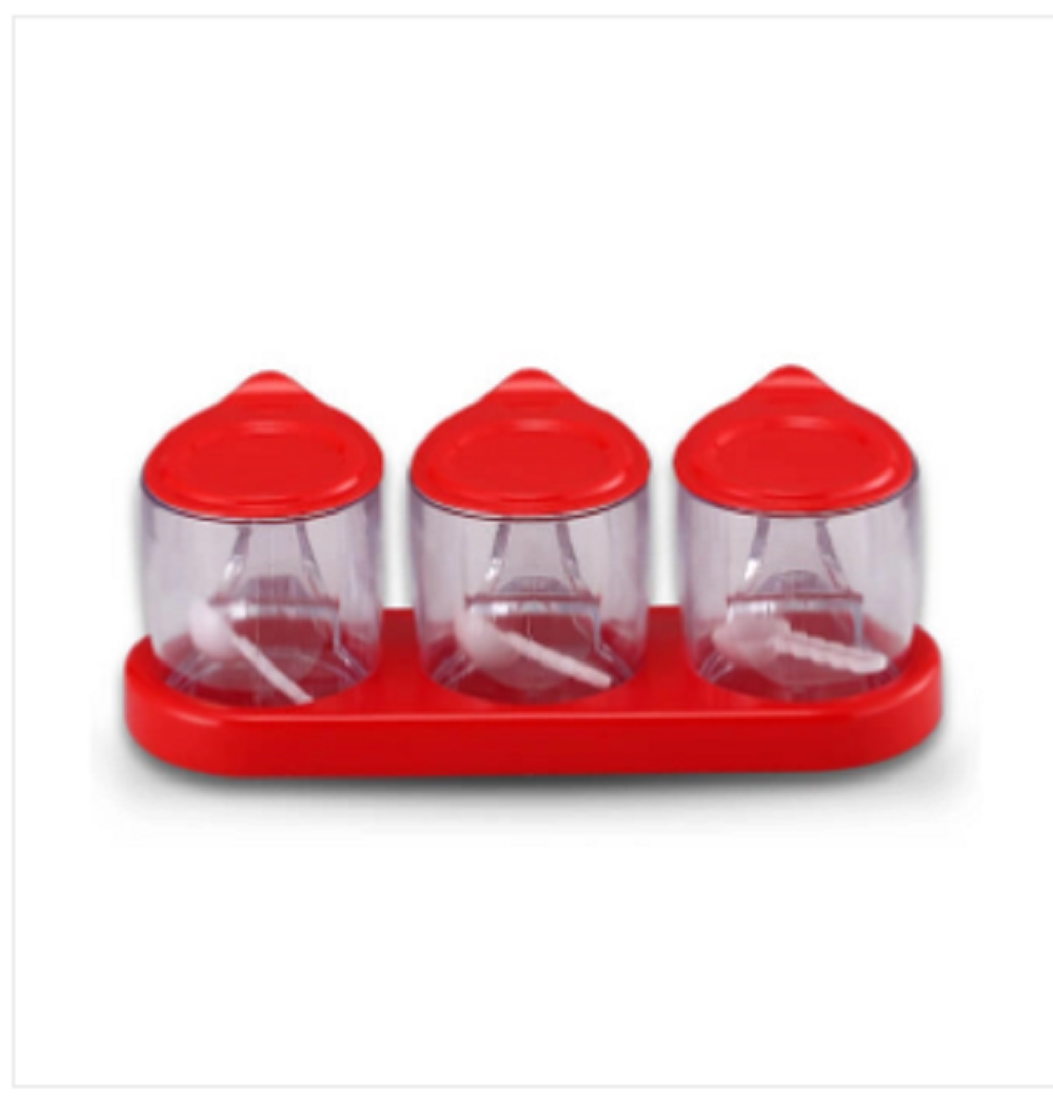 Crown Spice Pot 3 Cup Red