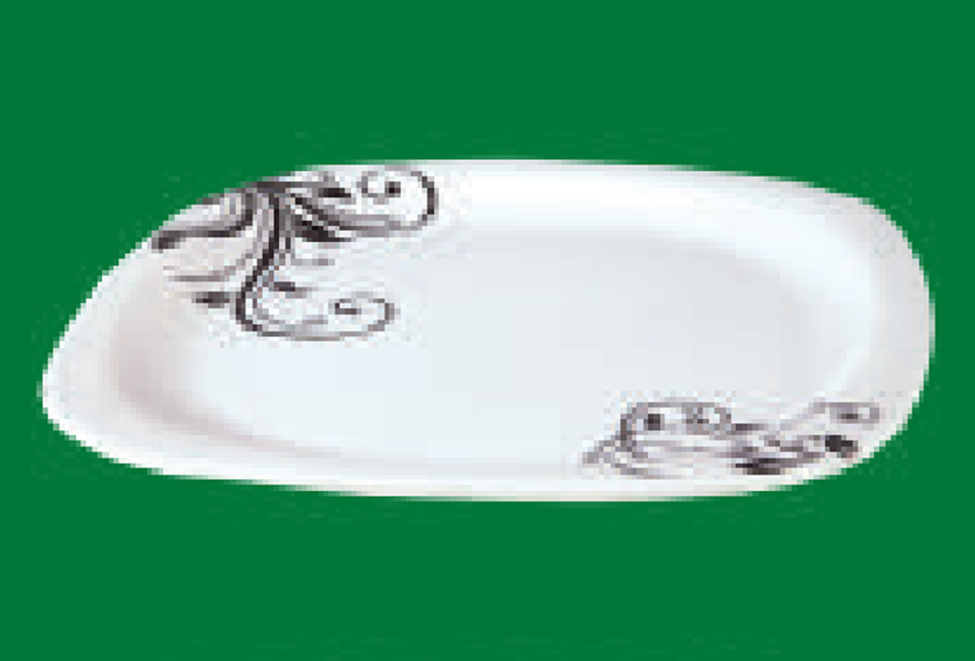 Square Plate 11" -BLUE RAY Brand: Italiano