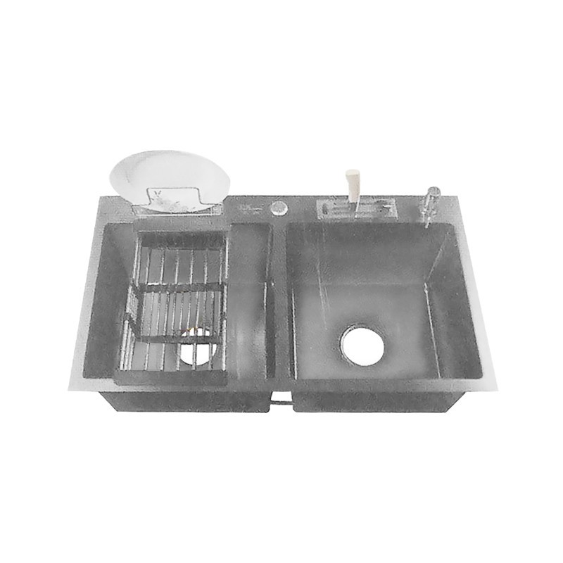 Homemade Kitchen Sink Black Size: 18" x 32" DB
