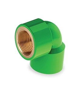 UPVC Thread Brass Elbow  3/4" Green  AAAG CODE 13550