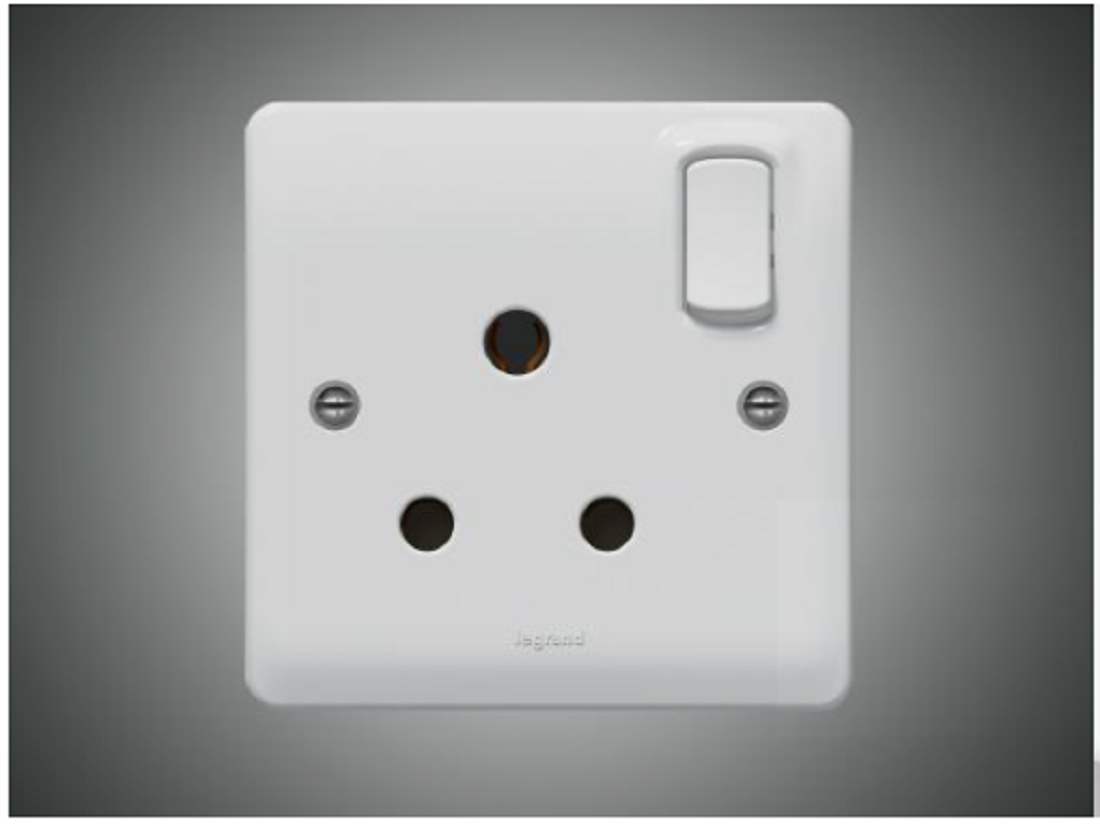 13 A 3Pin Socket+Switch-Double-Synergy