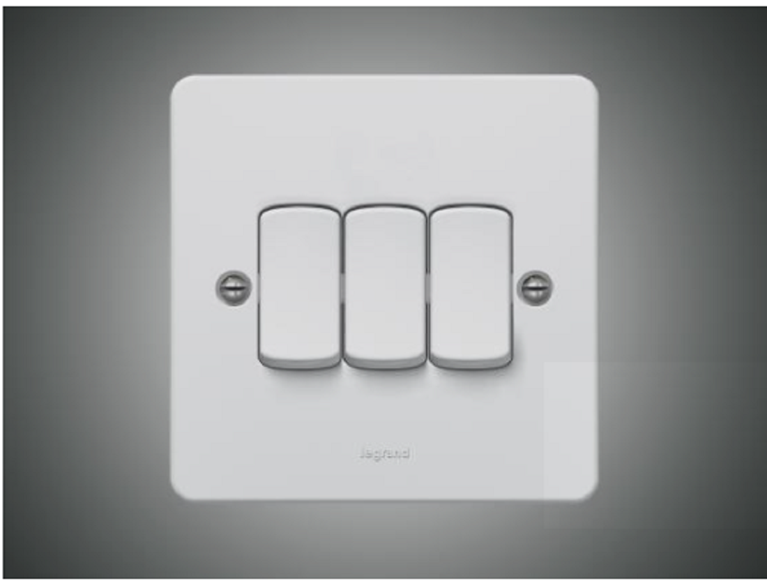 3 Gang 1 Way Switch-Synergy