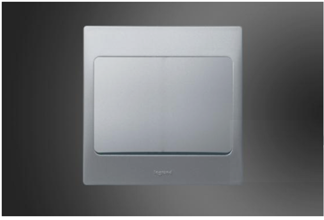 1 Gang 1 Way Switch Mallia Silver (283000)