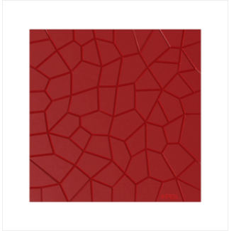 Pavement Tiles Broken Glass-Red