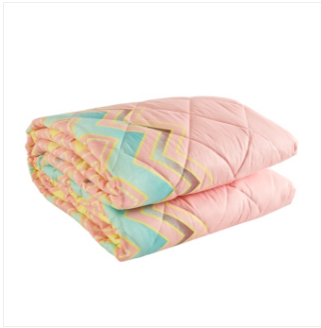 Comfy Comforter Single 228cm x 152cm(Pink White)Q-101