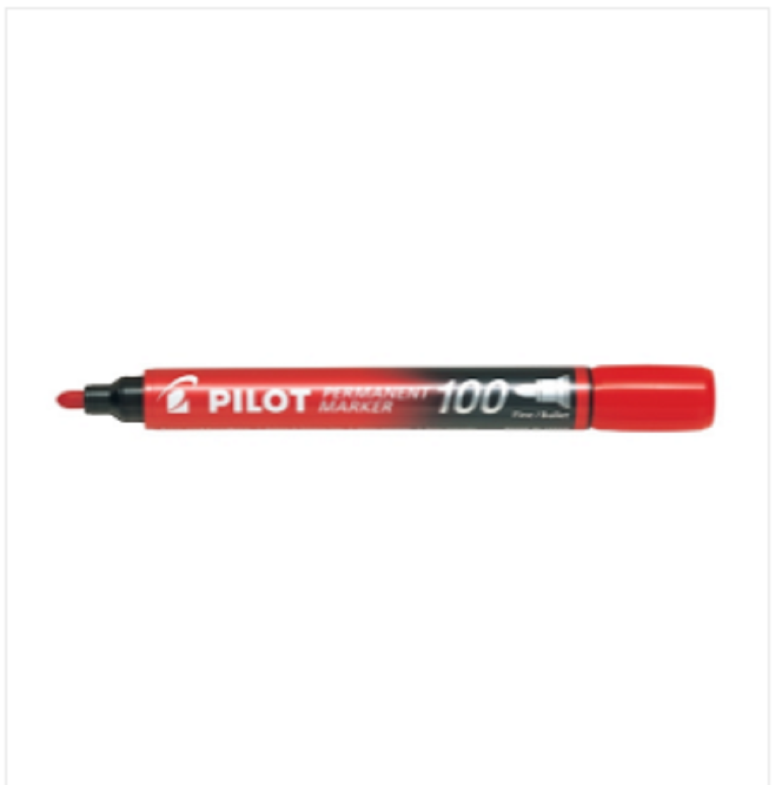 PILOT SCA-100 Permanent Marker Red