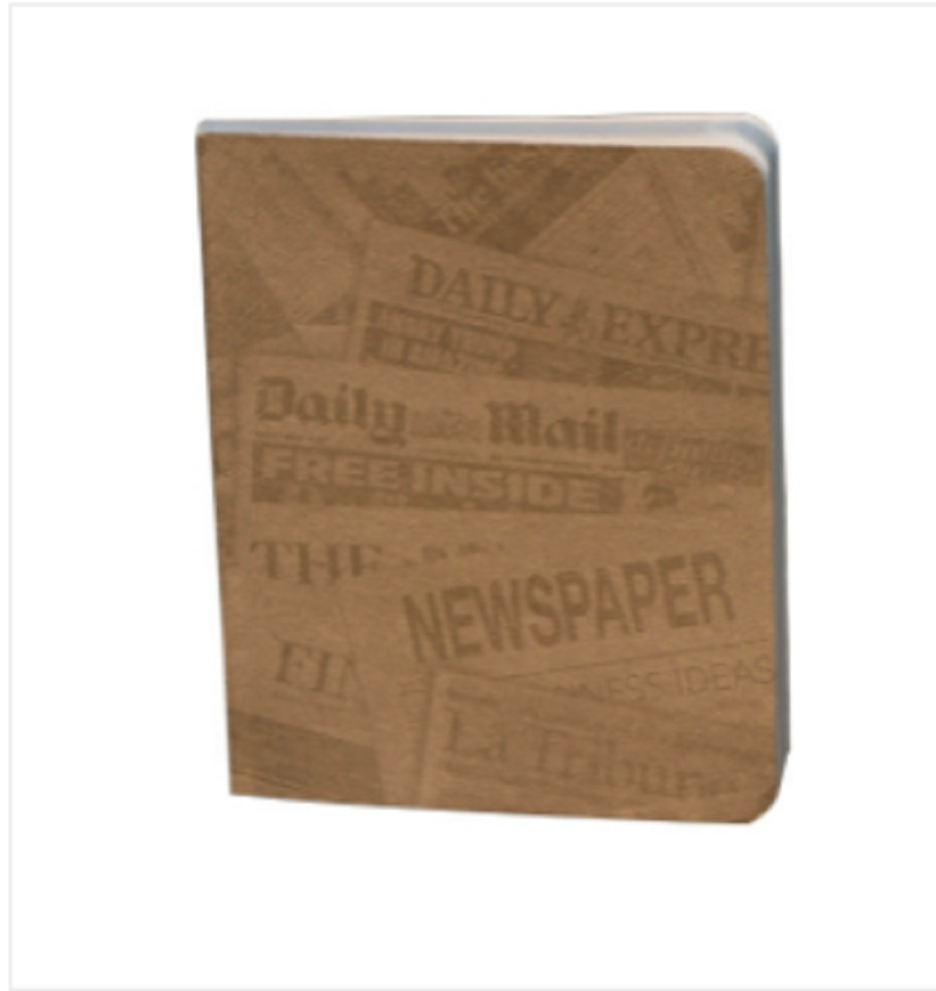 News Cover Gray Workbook Notebook