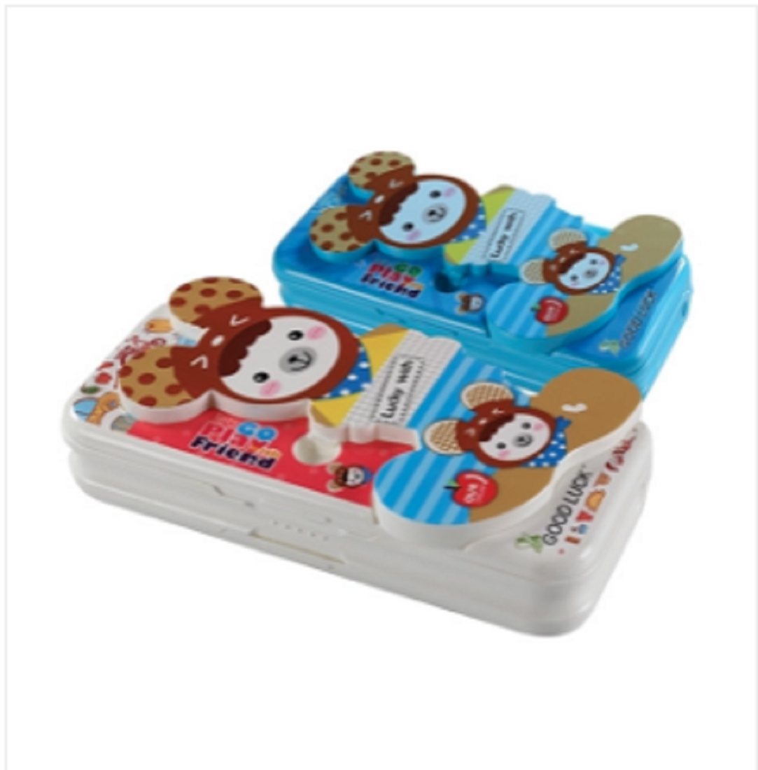 Good Luck Pencil Box Micky White