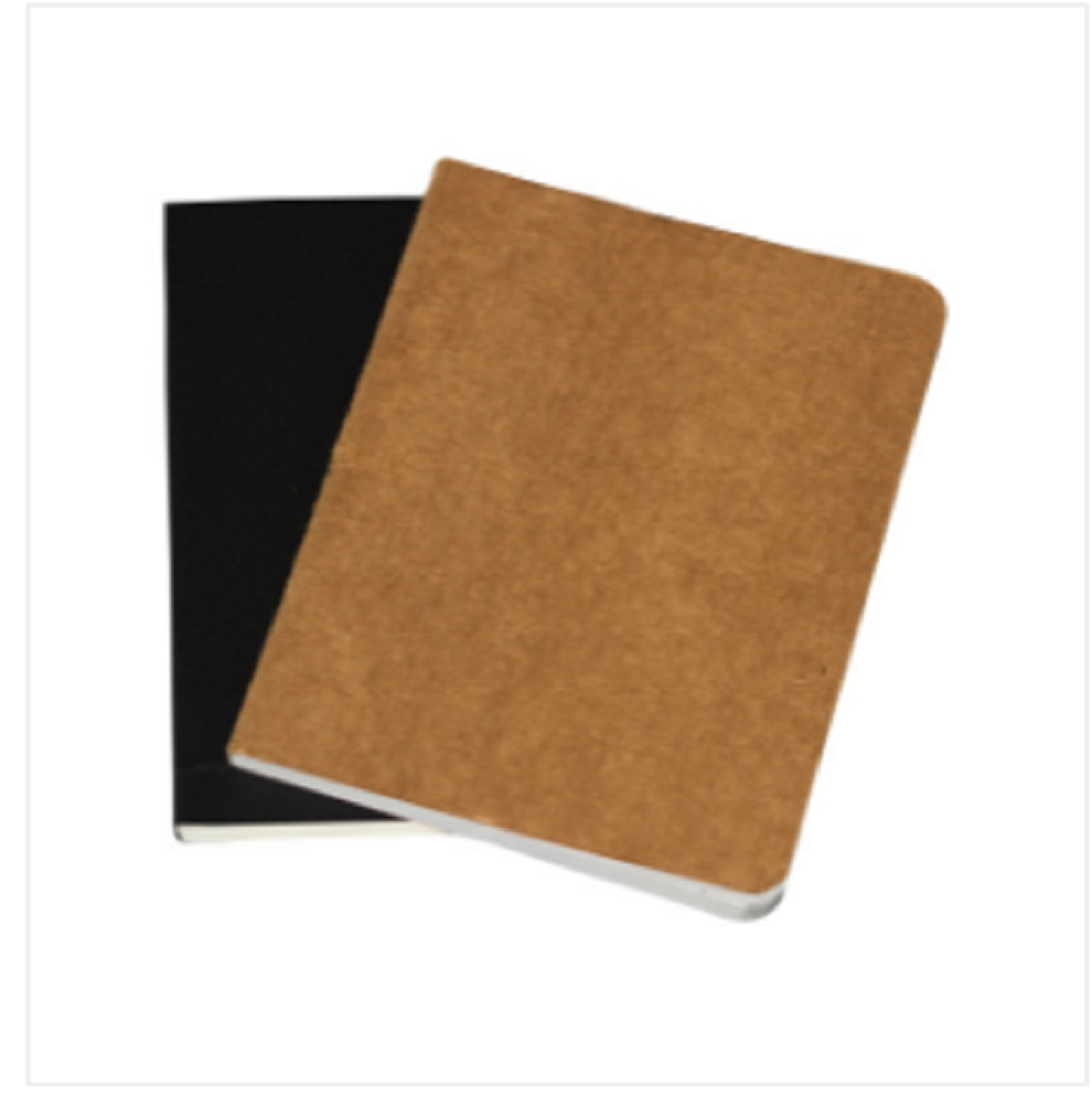 Pocket Series Black & Kraft Notebook 2-Pack