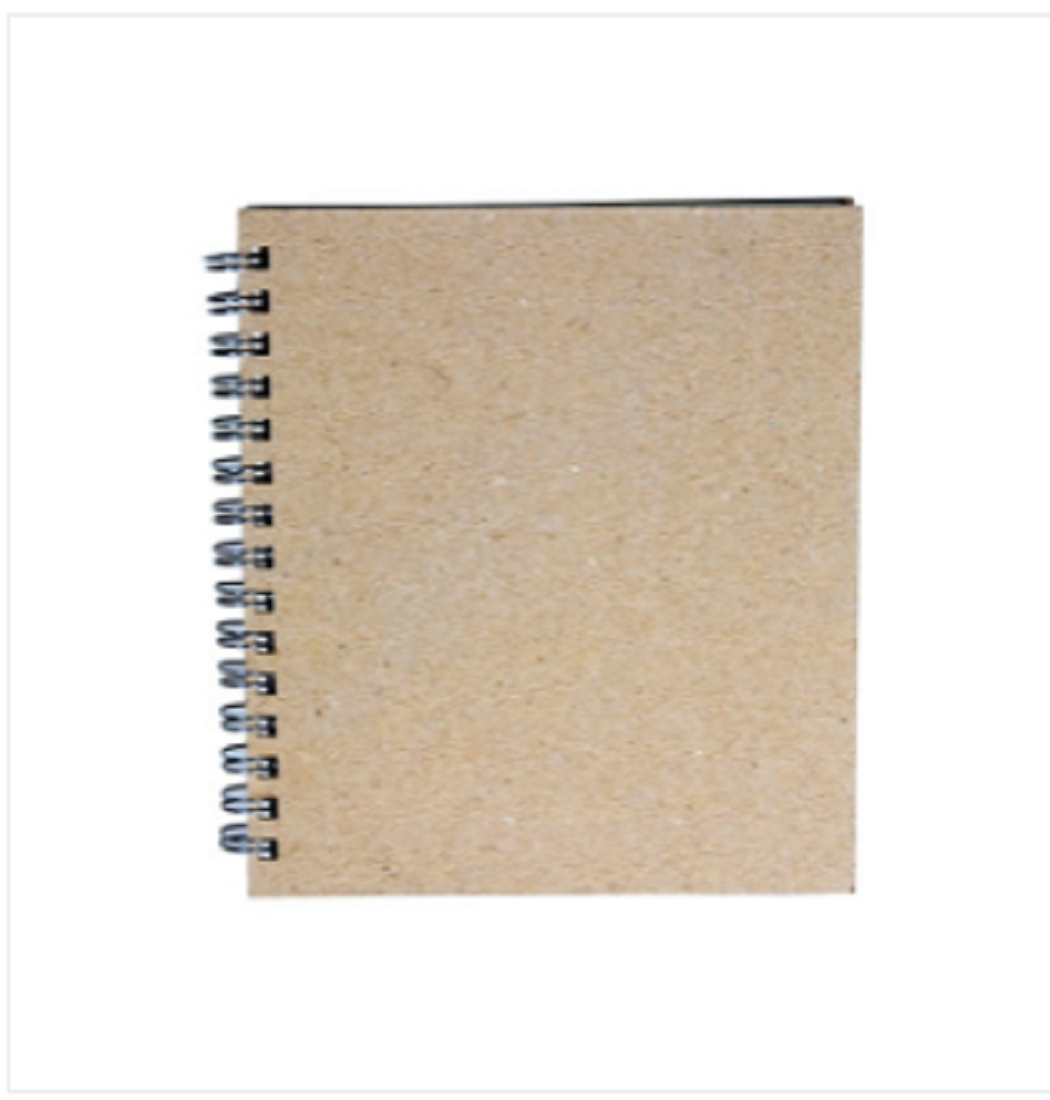 Artist Notebook Silver Spiral