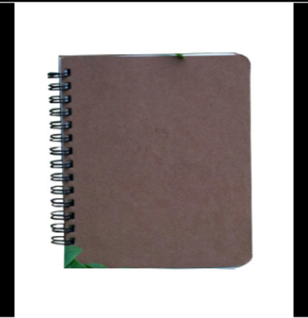 Artist Series Black-Spiral Round Kraft Notebook
