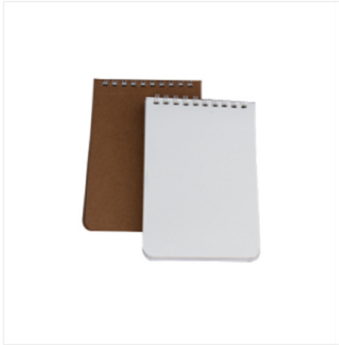 Memo Book Black & White Double-O Ring Notebook 2-Pack