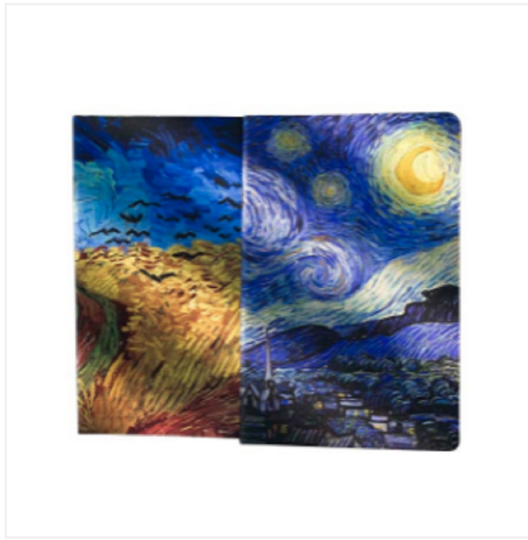 Starry Night & Wheatfield With Crows Notebook