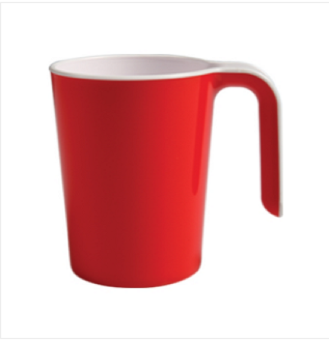 Two Color Beauty Mug White & Red